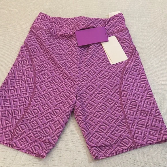 Fendi Women's Vibrant Purple Bike Shorts - Picture 1 of 1